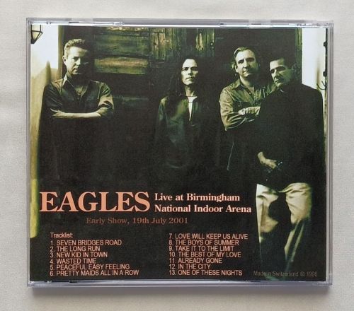 LIVE AT BIRMINGHAM NATIONAL INDOOR ARENA,UK 19th July 2001 Early Show CD
