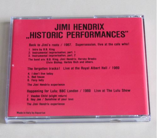 HISTORIC PERFORMANCES 1967 - 1969 CD Live at the Cafe Wha! / Royal Albert Hall / The Lulu Show