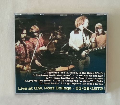 LIVE AT C.W. POST COLLEGE Greenvale, NY, USA - 03/02/1972