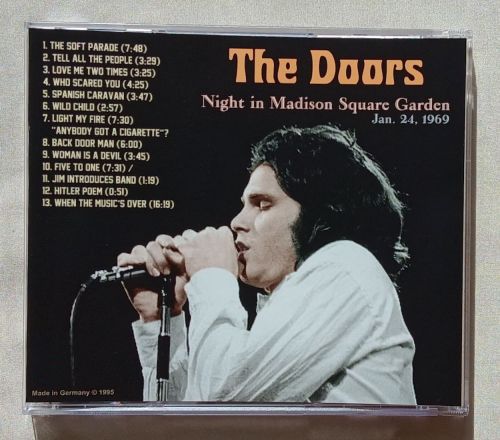 NIGHT IN MADISON SQUARE GARDEN CD + double-sided POSTER, New York, January 24 1969 - Version 2! Great RaRe Concert!