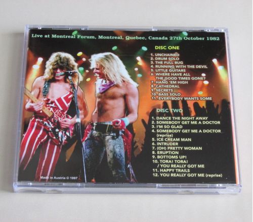 CANADIAN ERUPTION CD Live at Montreal Forum, Montreal, Quebec, Canada 1982
