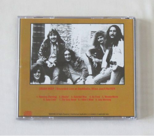 WONDER DREAM CD, Live at Stadthalle, Wien 1974