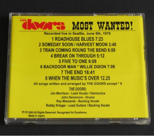 MOST  WANTED! CD Recorded Live in Seattle incl. the original POSTER 1970 CD