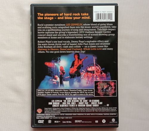 THE SONG REMAINS THE SAME, In concert and beyond, 1973 Madison Square Garden  DVD