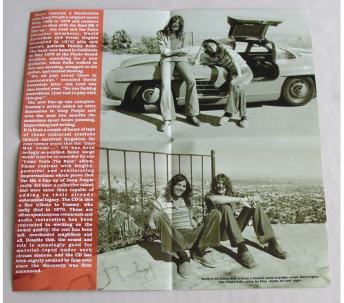 DAYS MAY COME AND DAYS MAY GO CALIFORNIA 1975 REHEARSALSS 2 x CD  + POSTER