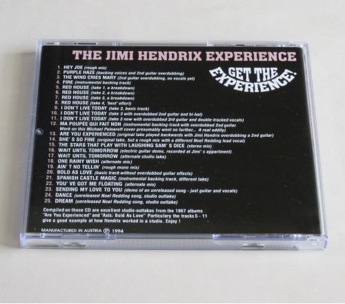 GET THE EXPERIENCE & AXIS BOLD AS LOVE Studio Outtakes and alternate mixes 1966-1967 CD