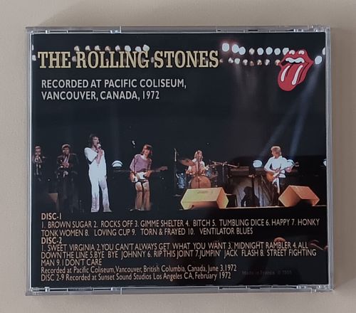 RECORDED AT PACIFIC COLISEUM, VANCOUVER, CANADA, June 3rd, 1972 2 x CD