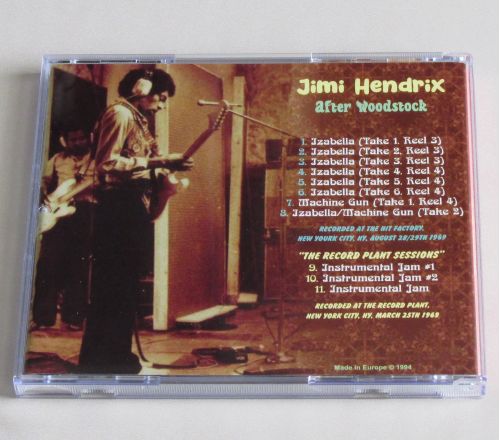 AFTER WOODSTOCK 1969 CD Recorded at the Hit Factory / Record Plant, New York City