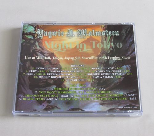 A NIGHT IN TOKYO 1986, Live at NHK Hall, Tokyo, Japan 2 x CD set