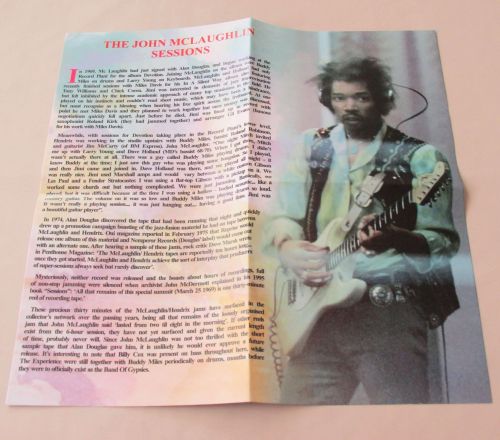 RECORD PLANT Sessions In New York 1969, with John MacLaughlin & Johnny Winter  2 x CD + POSTER !!