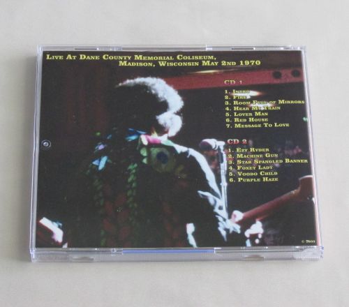 LIVE AT DANE COUNTY MEMORIAL COLISEUM, Madison, Wisconsin 1970    2 x CD Set