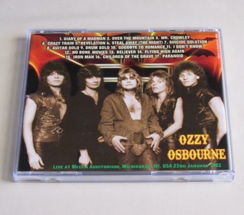 OZZY OSBOURNE - LIVE AT MECCA AUDITORIUM, Milwaukee,USA 1982 CD