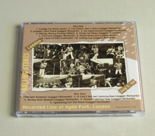 LIVE AT HYDE PARK 1969, London 2 x CD