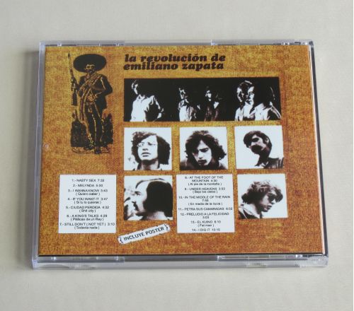 LA REVOLUCION DE EMILIANO ZAPATA S/T 1971 CD + POSTER !! Kaleidoscope, Laghonia, El Ritual, Aguaturbia, Pax, Dug Dugs, Andwellas Dream, Mexico