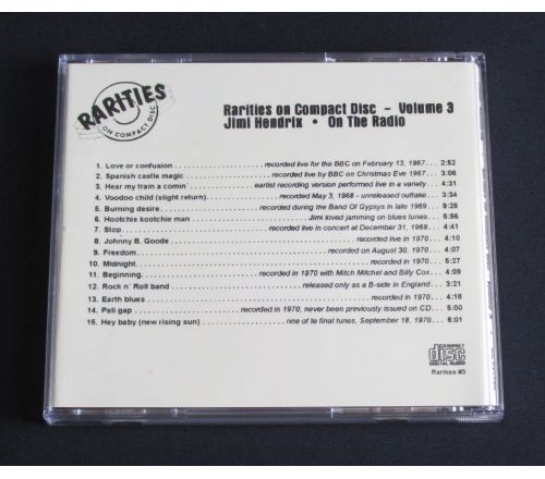 RARITIES ON COMPACT DISC, Volume 3, 1967 - 1970 CD