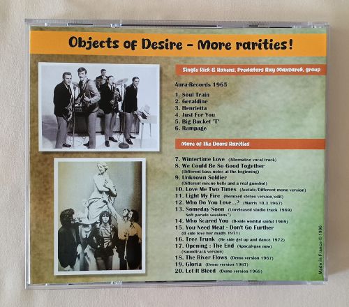 OBJECTS OF DESIRE - MORE RARITIES ! More of The Doors Rarities