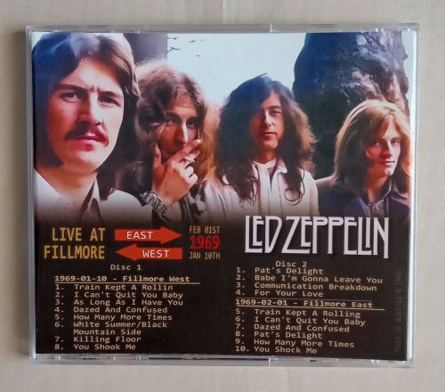 LIVE AT THE FILLMORE EAST WEST Jan. 10th and Feb. 1st 1969 2 x CD