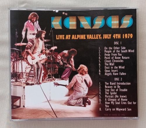 LIVE AT ALPINE VALLEY JULY 4TH 1979 East Troy, Wisconsin, USA 2 x CD