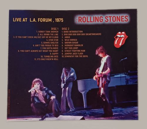 LIVE AT L.A. FORUM, 1975 Inglewood, California, July 11th, 2 x CD
