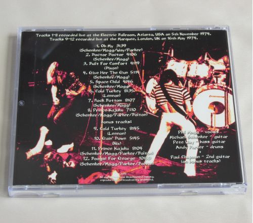 LIVE IN ATLANTA 1974 CD Electric Balroom USA + London Marquee UK Bonus